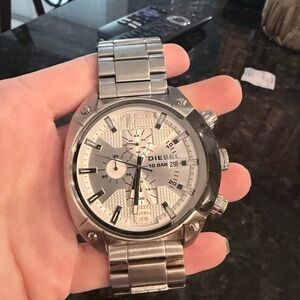 Diesel Silver Stainless Steel Watch